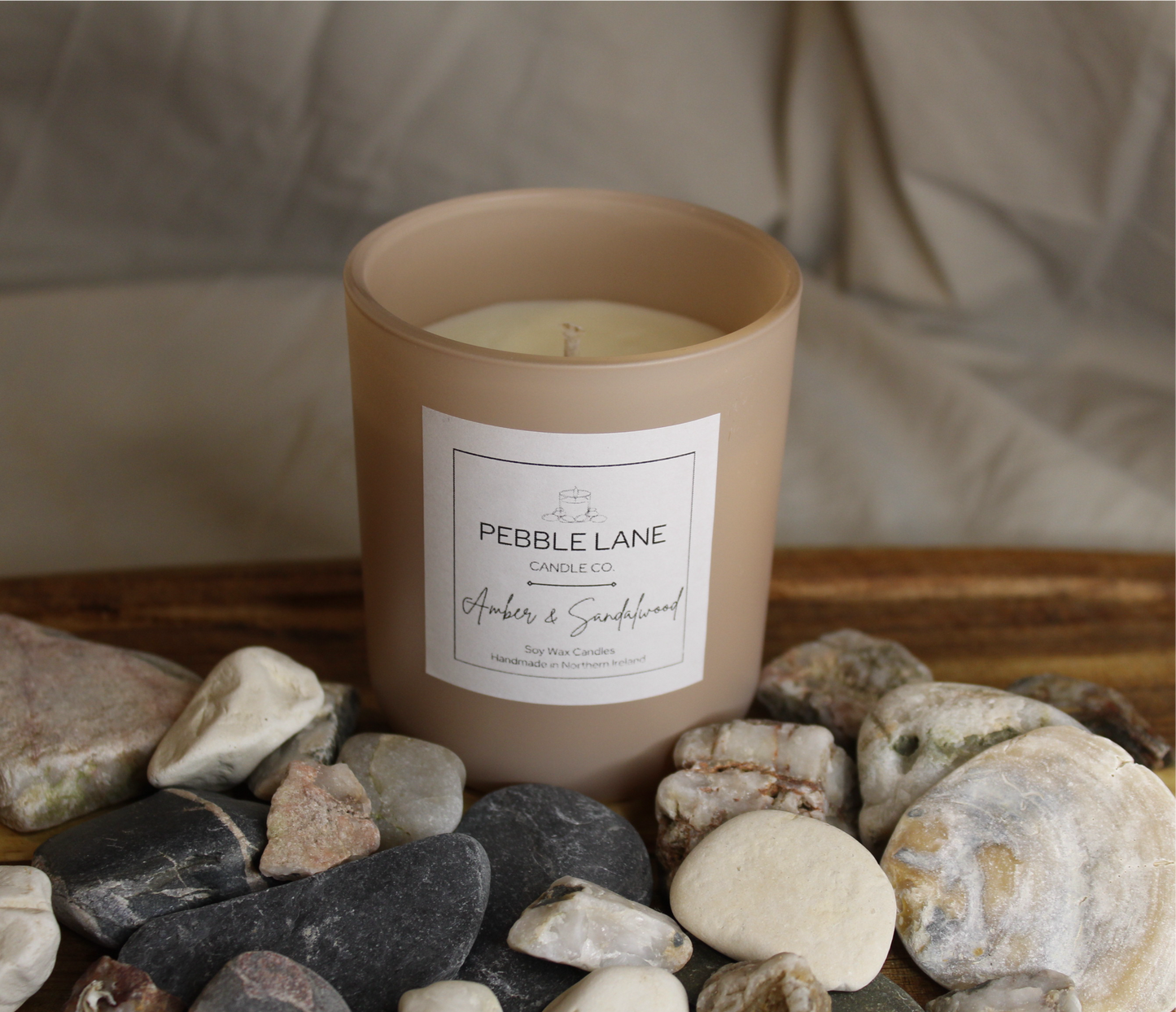 Amber & Sandalwood Soy Wax Candle